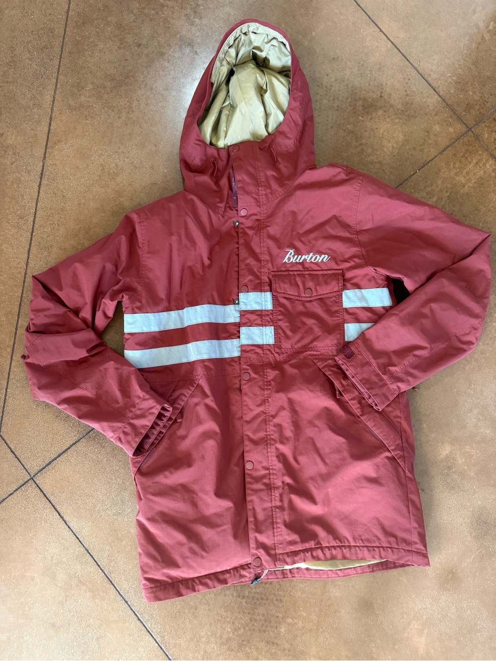 Burton Men’s Maroon Hoosick Parker Jacket (Ski/Snowboard)